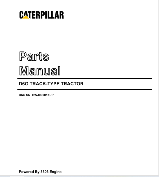 Miniatura: D6G CATALOGO DE PEÇAS EM PDF TRATOR DE ESTEIRA CATERPILLAR