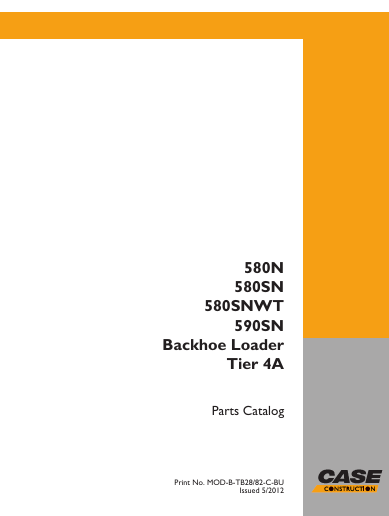 Miniatura: 580N CATÁLOGO DE PEÇAS EM PDF RETROESCAVADEIRA CASE 580N / 580SN / 590SN