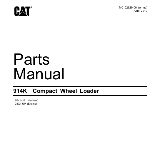 Miniatura: 914K CATALOGO DE PEÇAS EM PDF PÁ CARREGADEIRA CATERPILLAR