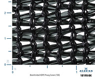 Pic of 18190-BK Black Knitted HDPE Privacy Screen-10X