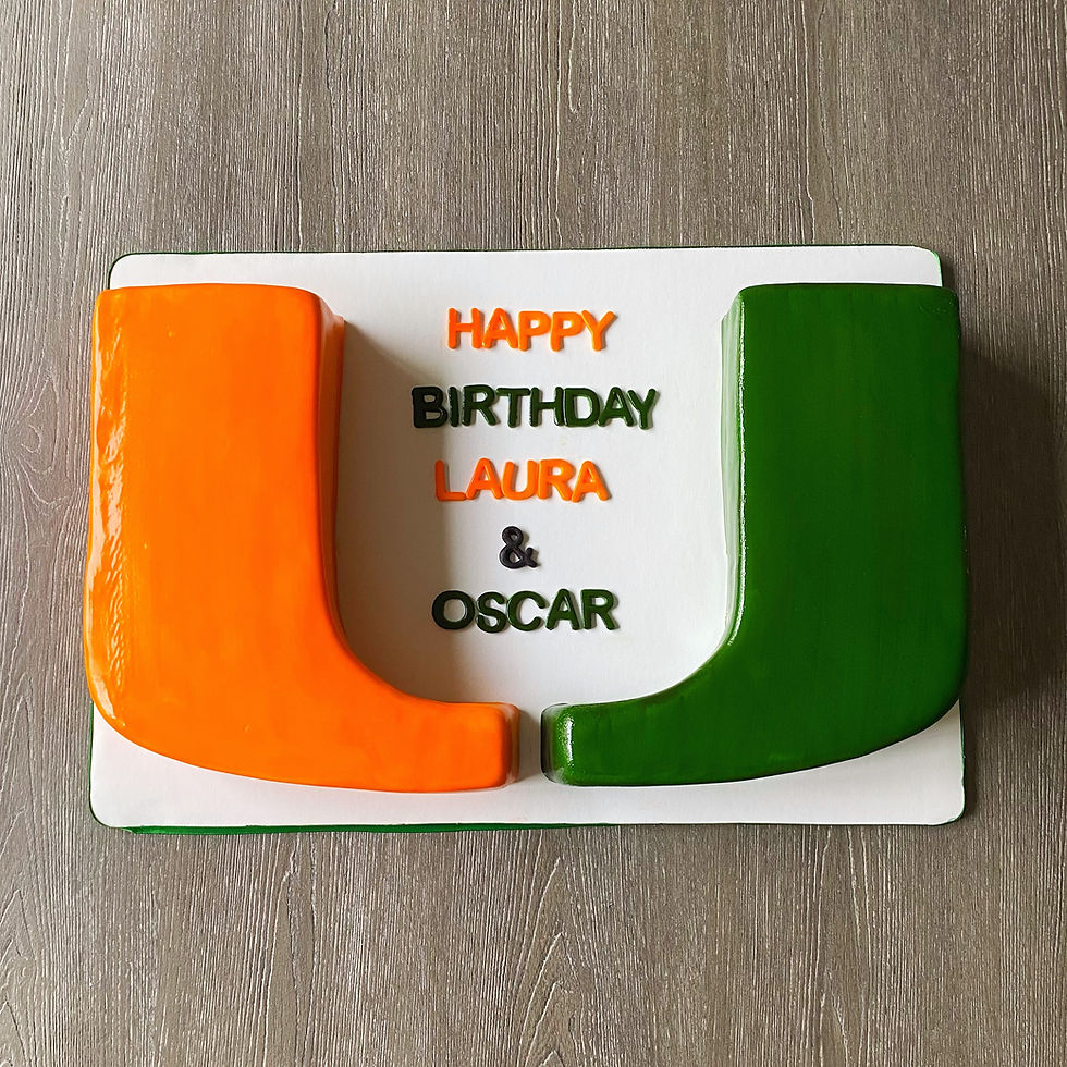 3D UM Logo Cake