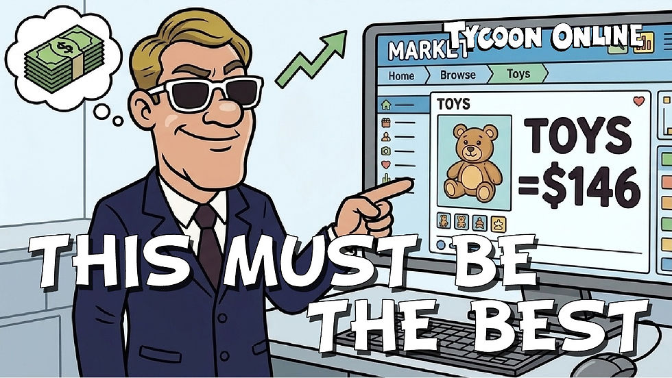 Player pointing at a high-priced product in the market, assuming it is the best option.