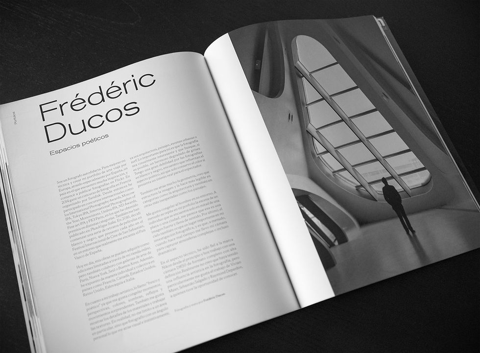 Publication des photos d'art de Frédéric Ducos dans le magazine espagnol "La Fotografia".
