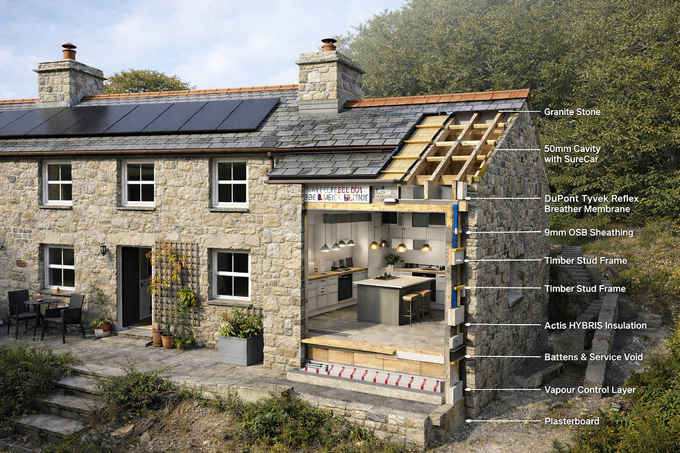 Building Your Dream House Extension in Cornwall: Timber Frame Solutions with Structural Glulam Beams
