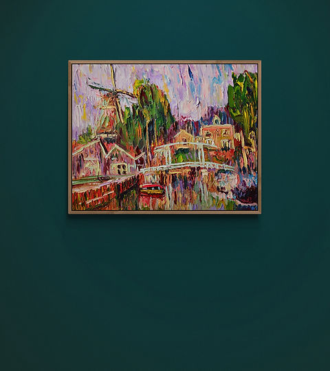 De Oude Vissersbrug, Harderwijk, Original Artwork (oil on canvas