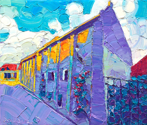 Straat van sevenhuysen2 Harderwij, Original Artwork (oil on canvas