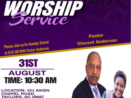 Missionary Sunday August 31st