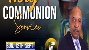Communion Sunday - October 12th - 10:30 AM Worship Service