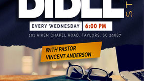Bible Study Canceled Wednesday, May 20th!