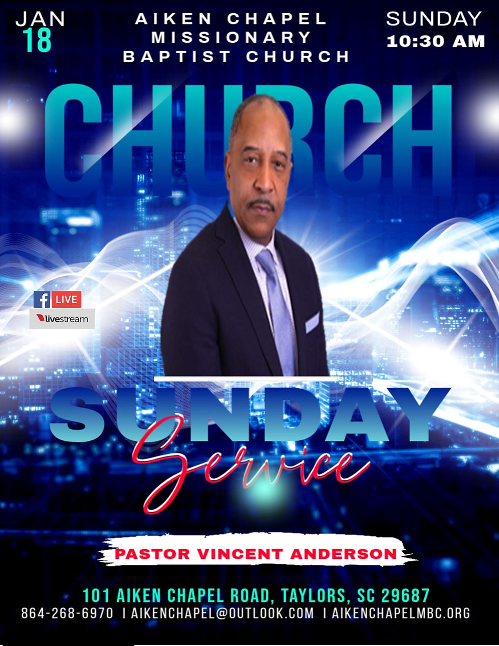 Sunday Morning Worship Service Jan 18th