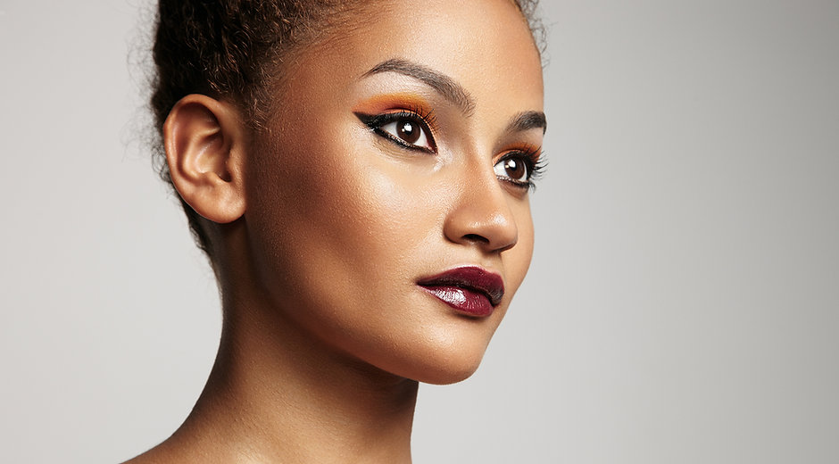 Beautiful Model with Bright Makeup