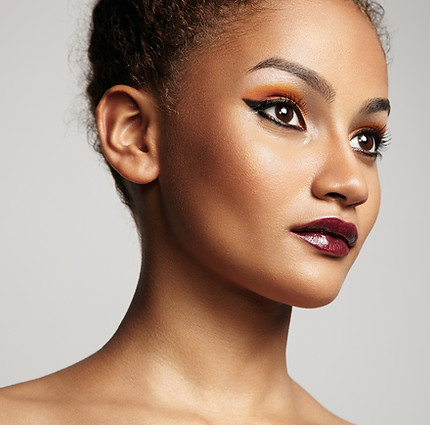 Beautiful Model with Bright Makeup