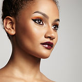 Beautiful Model with Bright Makeup