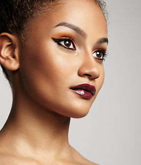 Beautiful Model with Bright Makeup
