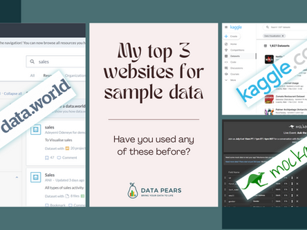 Where to find sample data online