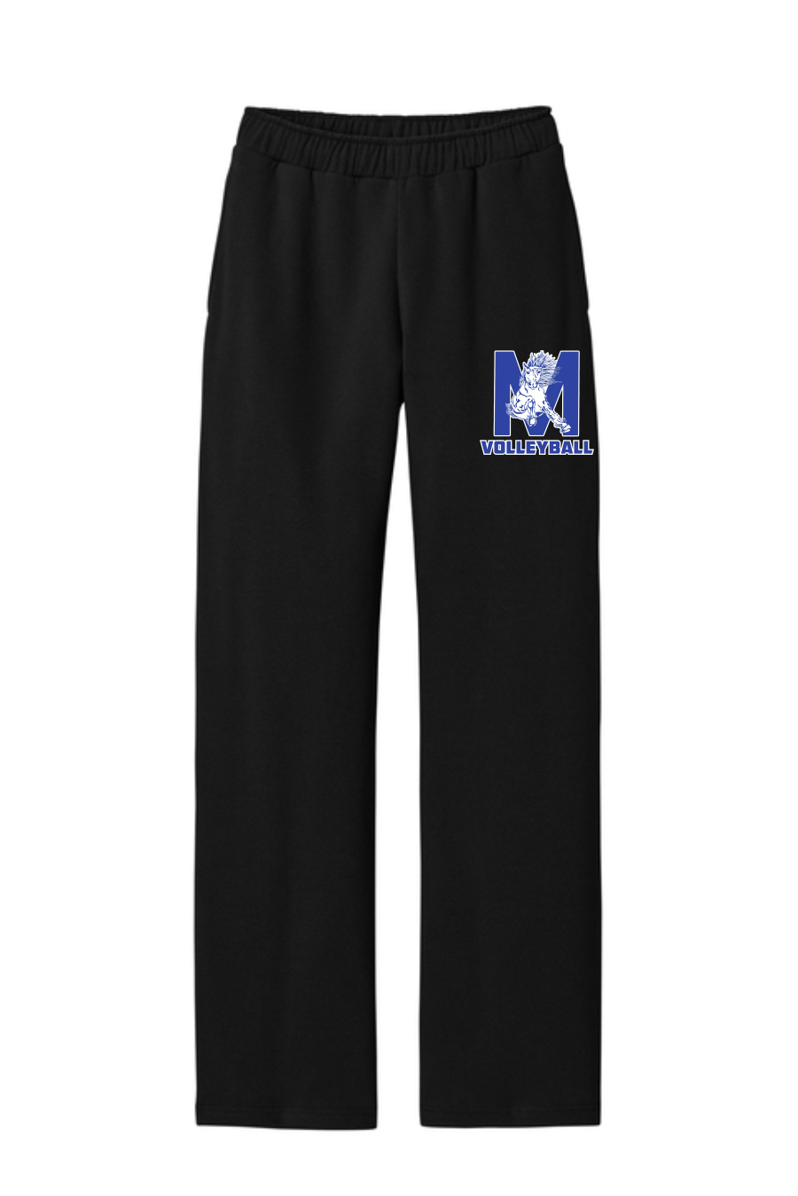 Mustangs Volleyball Open-Bottom Sweatpants