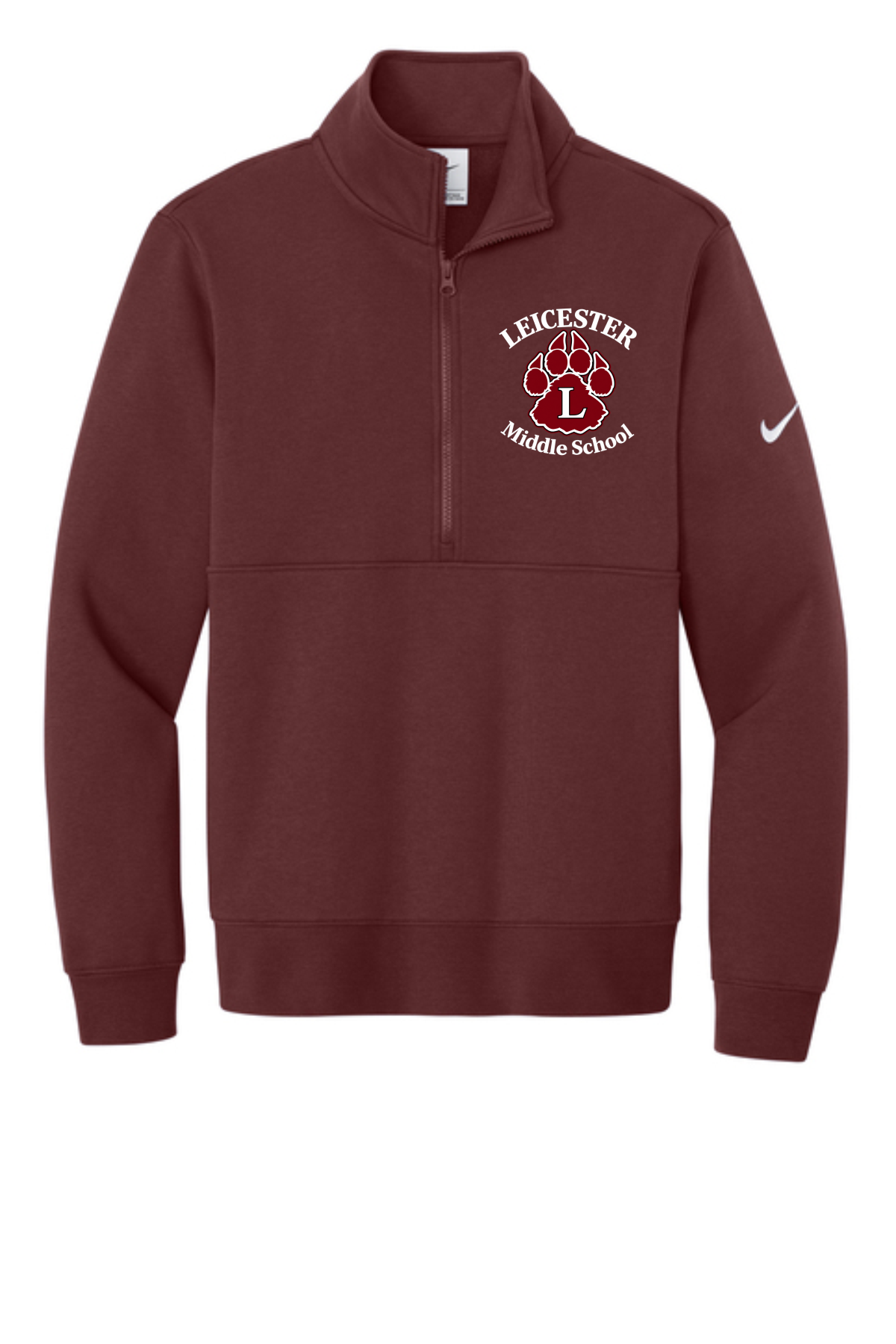 LMS Nike Club Fleece Sleeve Swoosh 1/2-Zip