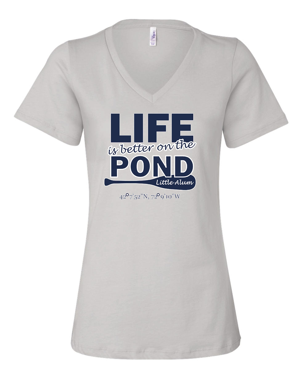 Little Alum Ladies V Neck Tee