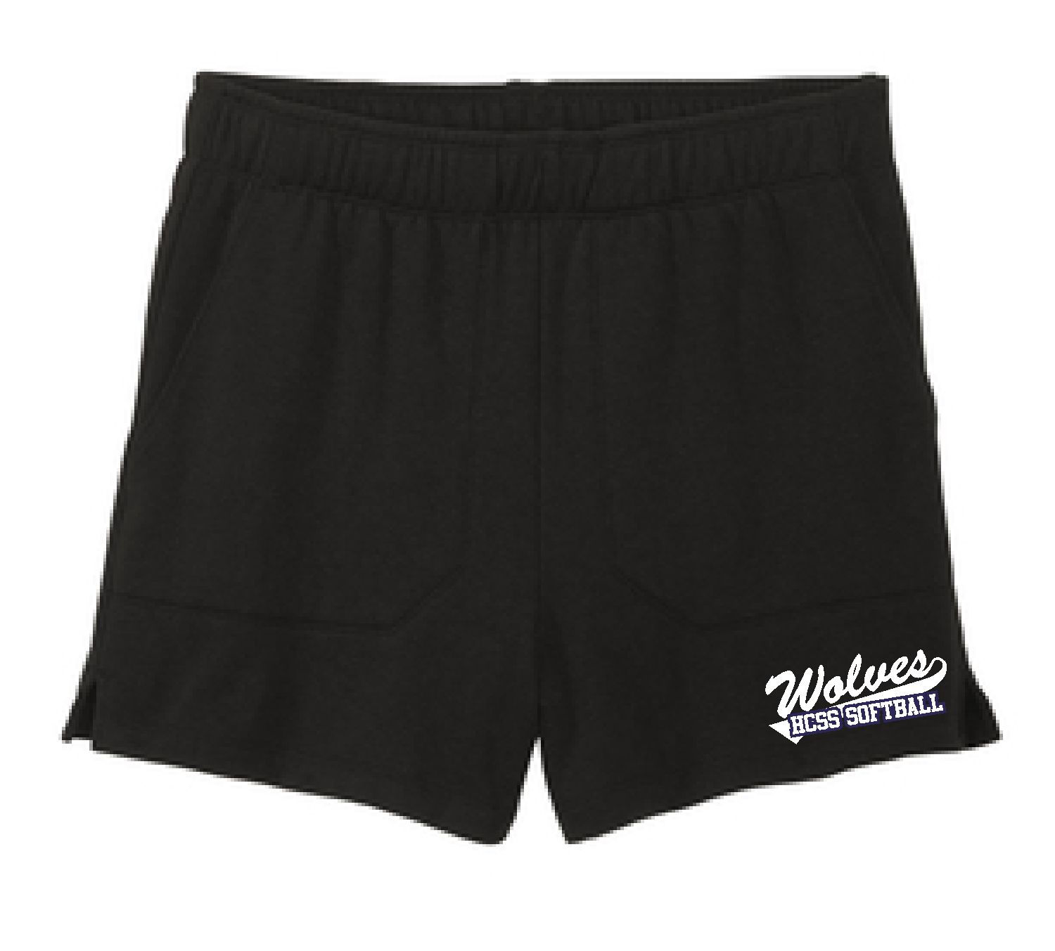 Wolves Softball Ladies Fleece Shorts