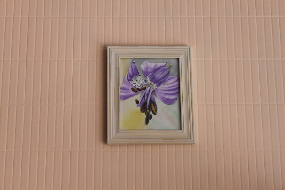 Thumbnail: Picture on silk  “Lili of peru”
