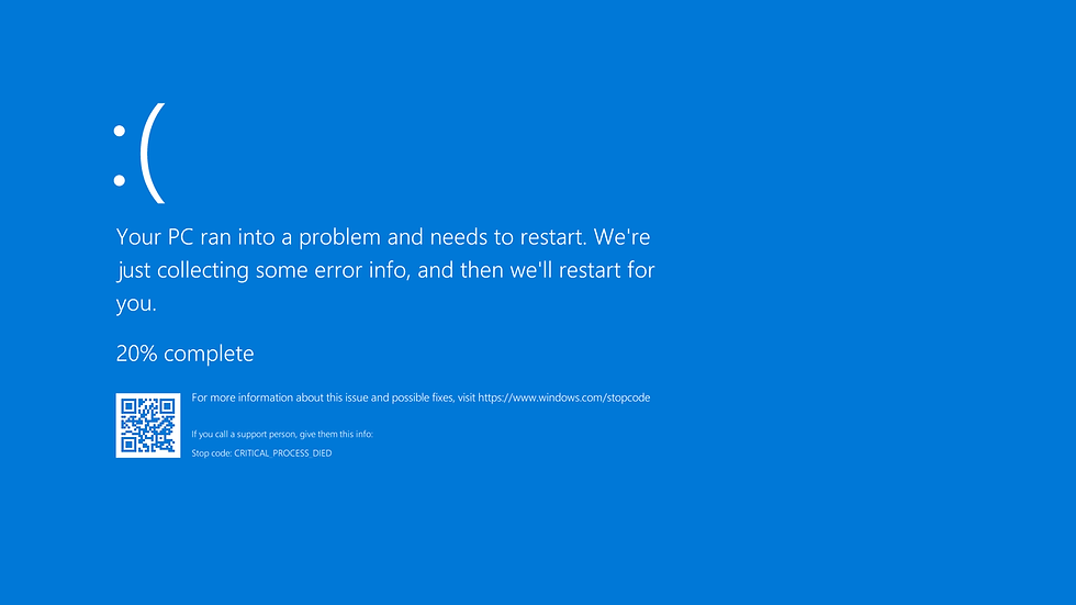 How to repair a blue screen in Windows OS