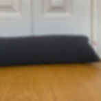 Dark grey water repellent draft stopper