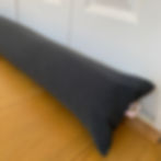 Dark grey waterproof draught excluder