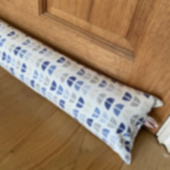 patterned fabric draught excluder