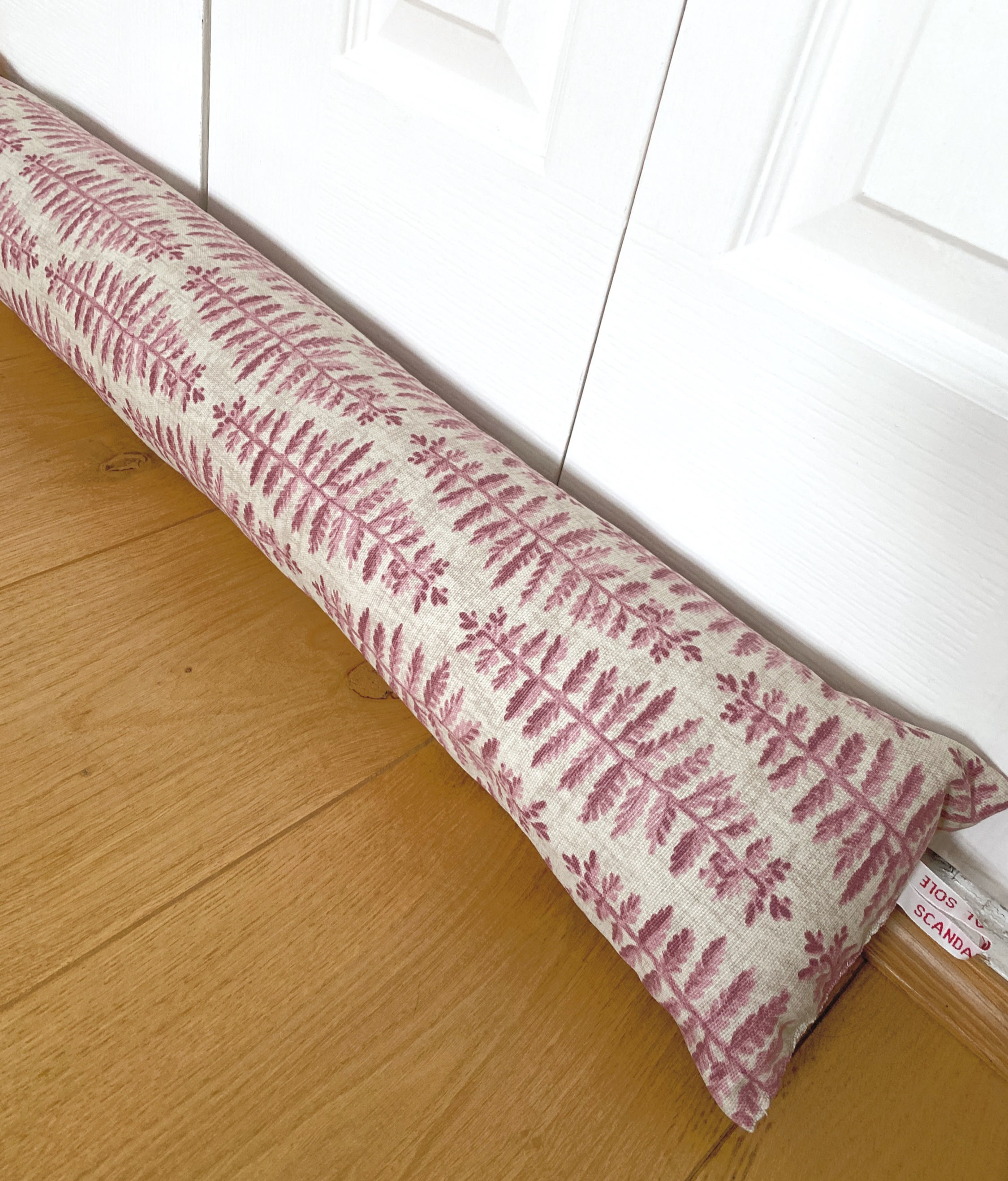 botanical print draught excluder