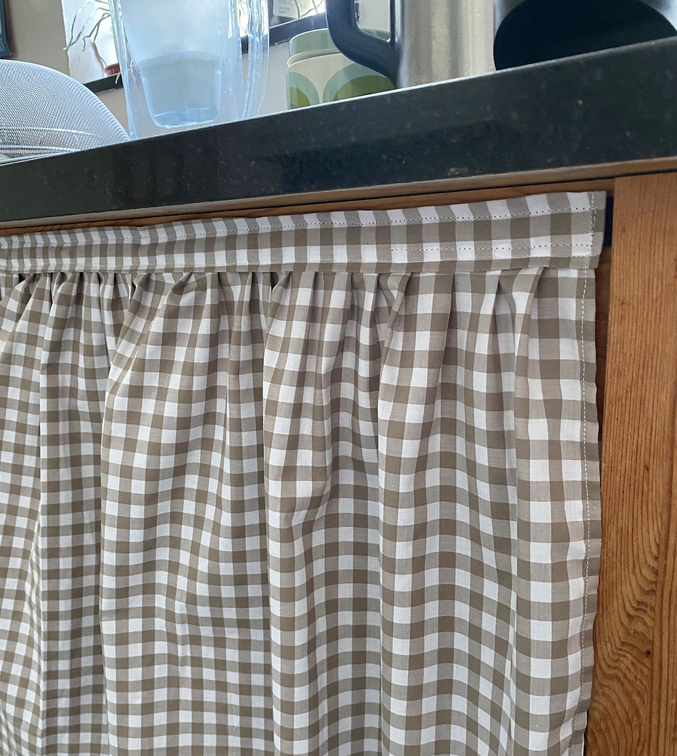 Thumbnail: kitchen counter with curtain