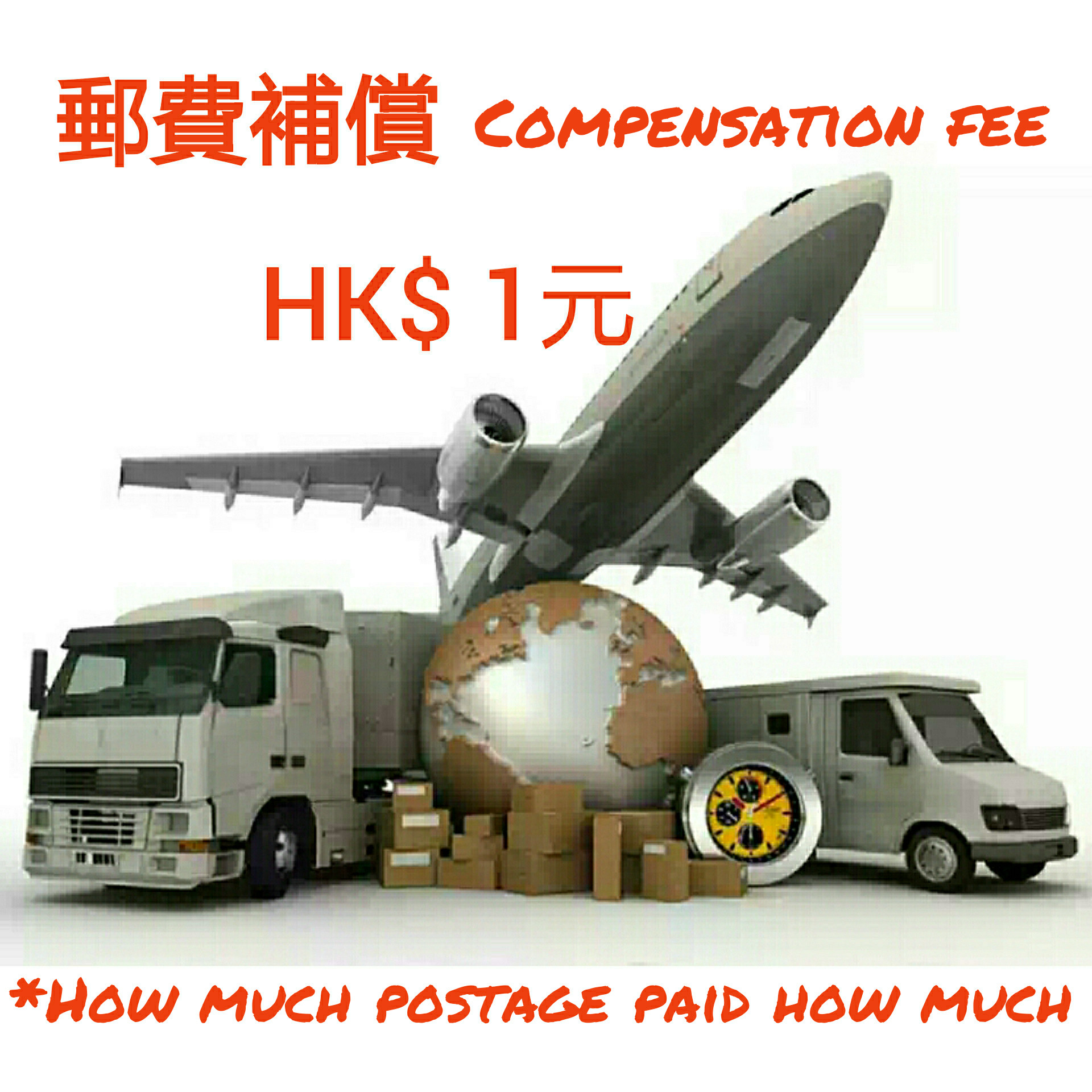 郵費補償Postage compensation fee