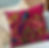 Bird cushion 45x45cm with insert pink floral sofa cushion