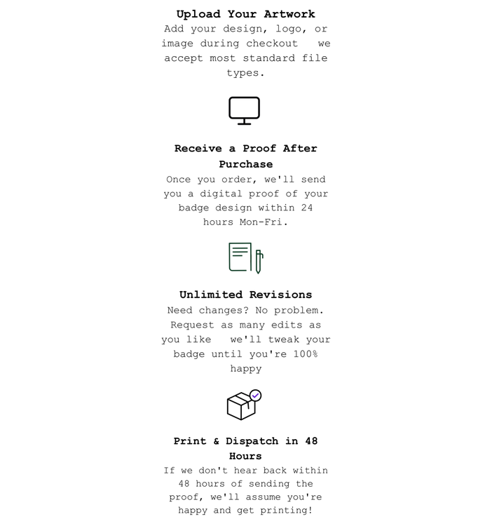 How to design your 25mm & 58mm badges