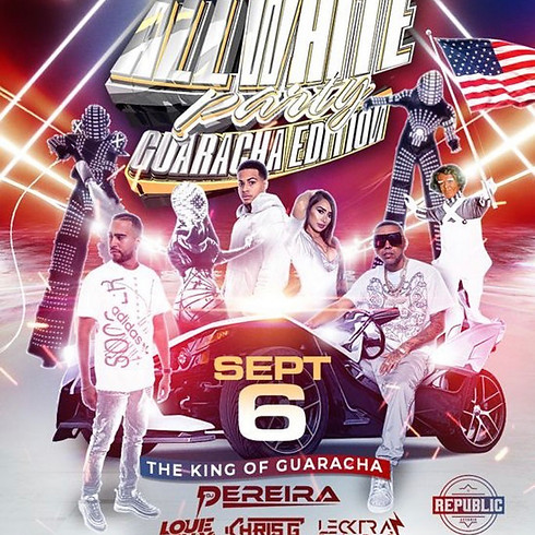 Monday September 6th 2021 All White Labor Day Party Guaracha Edition