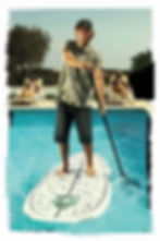 Joe SUP in swimming poole