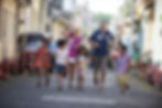Running with children in Sri Lanka