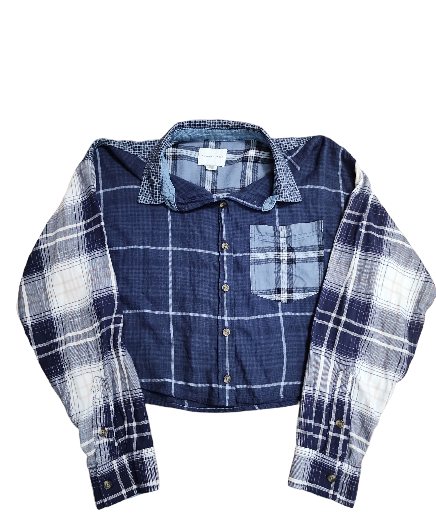 Women American Eagle Crop fannel