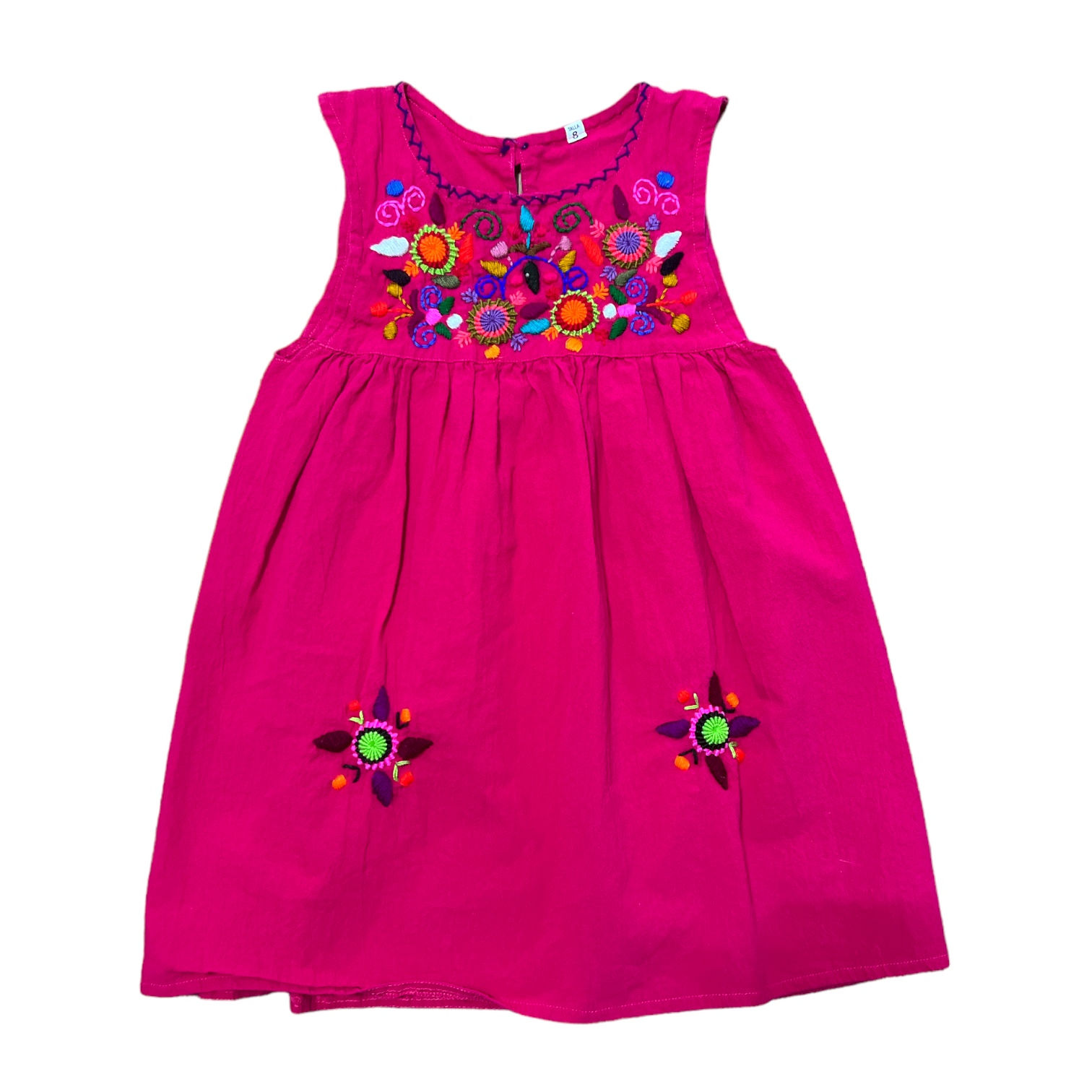 Vestido bordado para niña