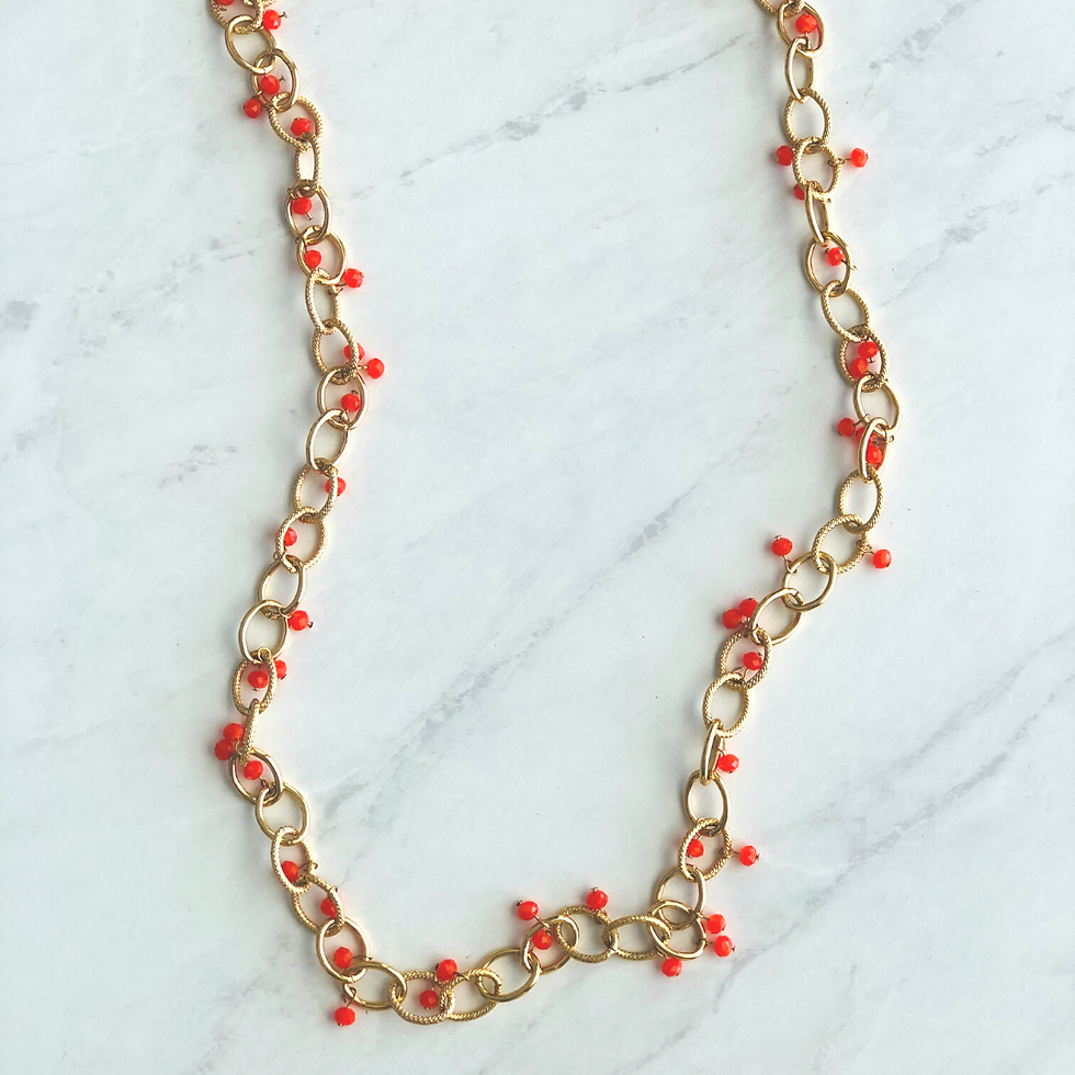 Miniatura: Chain Droplets Necklace