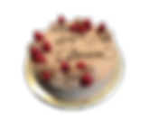 torta panna e cioccolato con lamponi