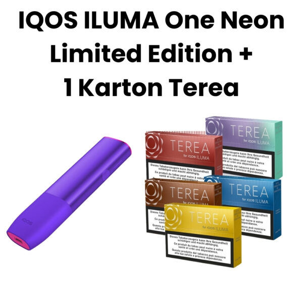 IQOS ILUMA One Neon Limited Edition + 1 Karton Terea