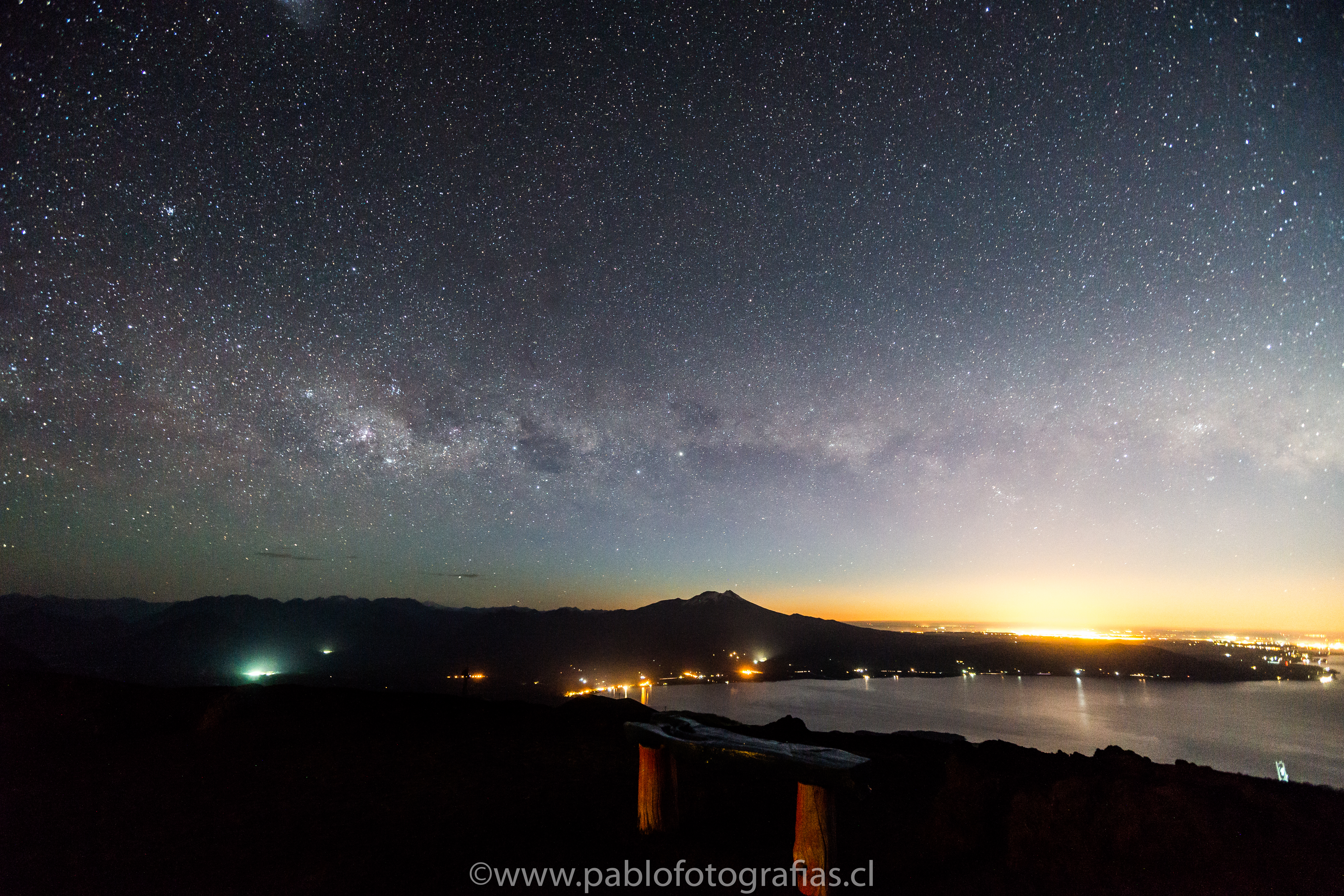 Vía Láctea Volcán Calbuco