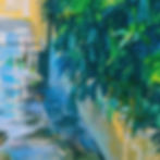 Kew Palm House Greenhouse London royal botanical gardens Acrylic on canvas orginal painting contemporary