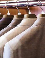 suits hanging on rack