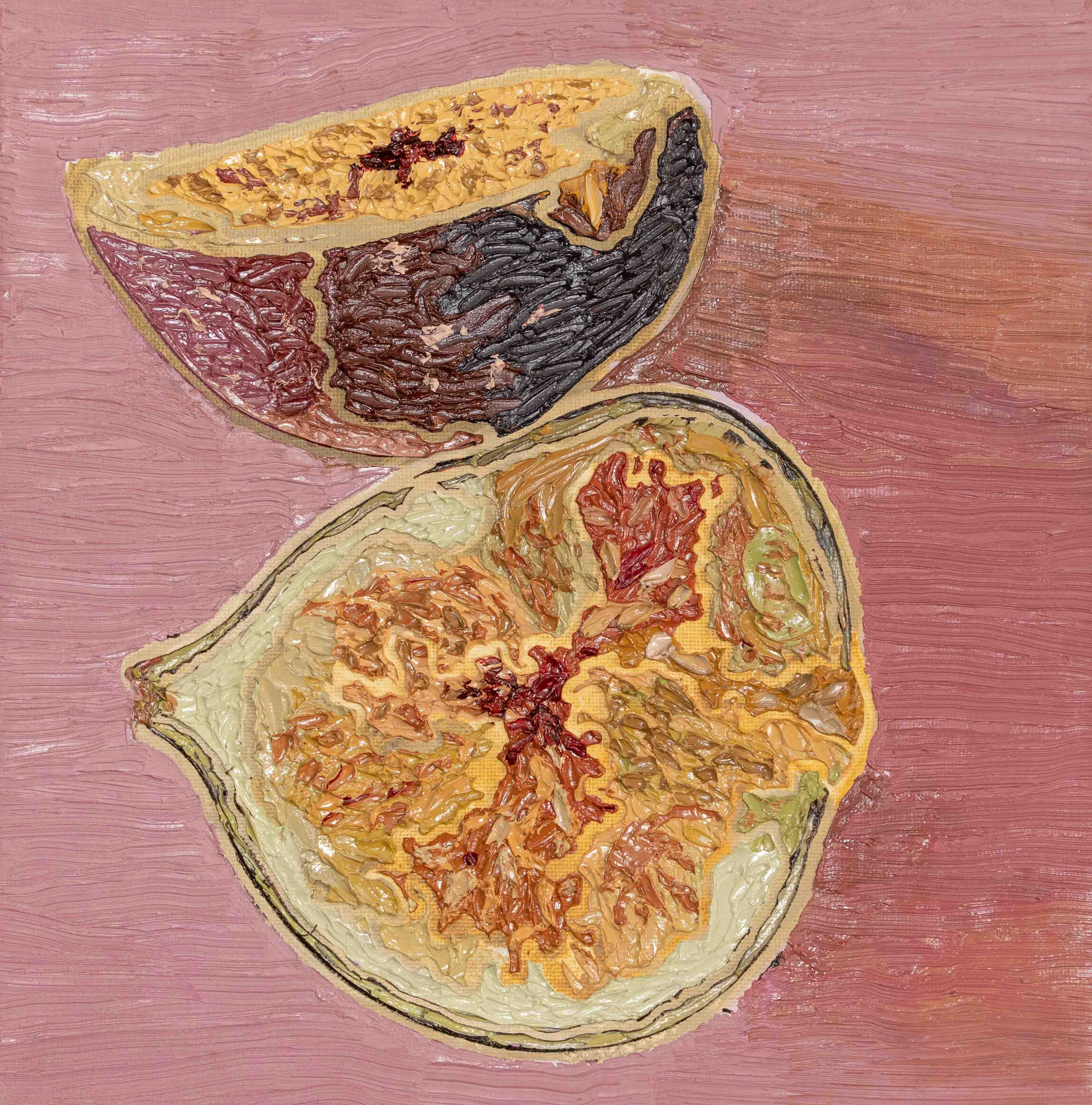 Fig on Mauve