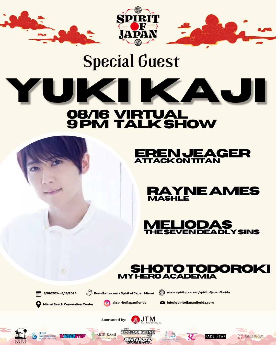 Yuki Kaji - Guest of Honor | Spirit of Japan