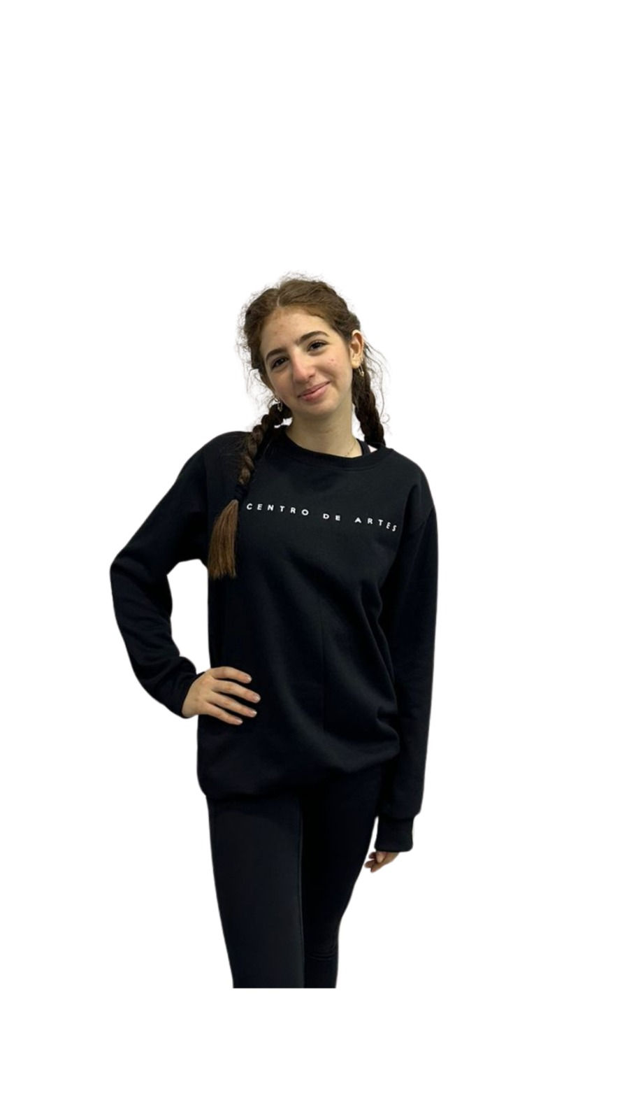 MOLETOM PRETO OVERSIZED