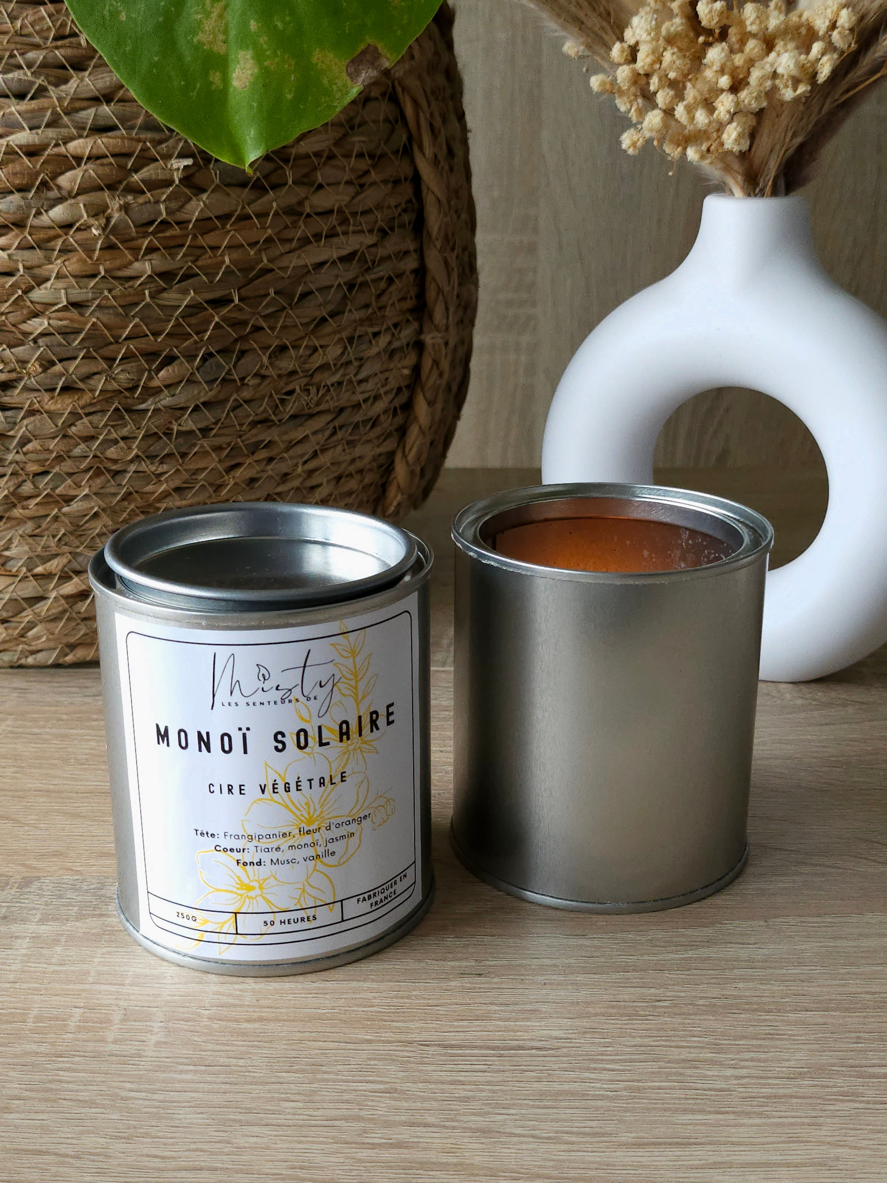 Bougie Monoï solaire