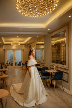 Vestido de novia corte A