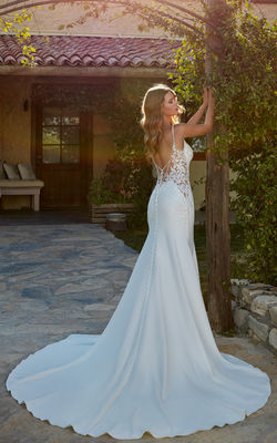 Vestido de novia minimalista